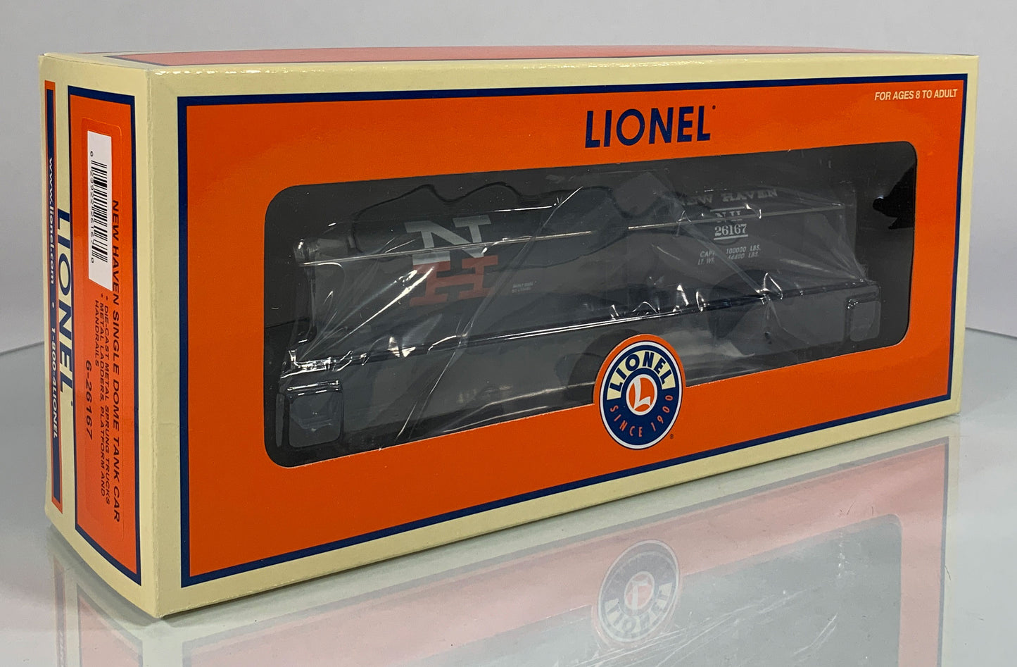 LIONEL • O GAUGE • 2005 New Haven Single Dome Tank Car 6-26167 • NEW OLD STOCK