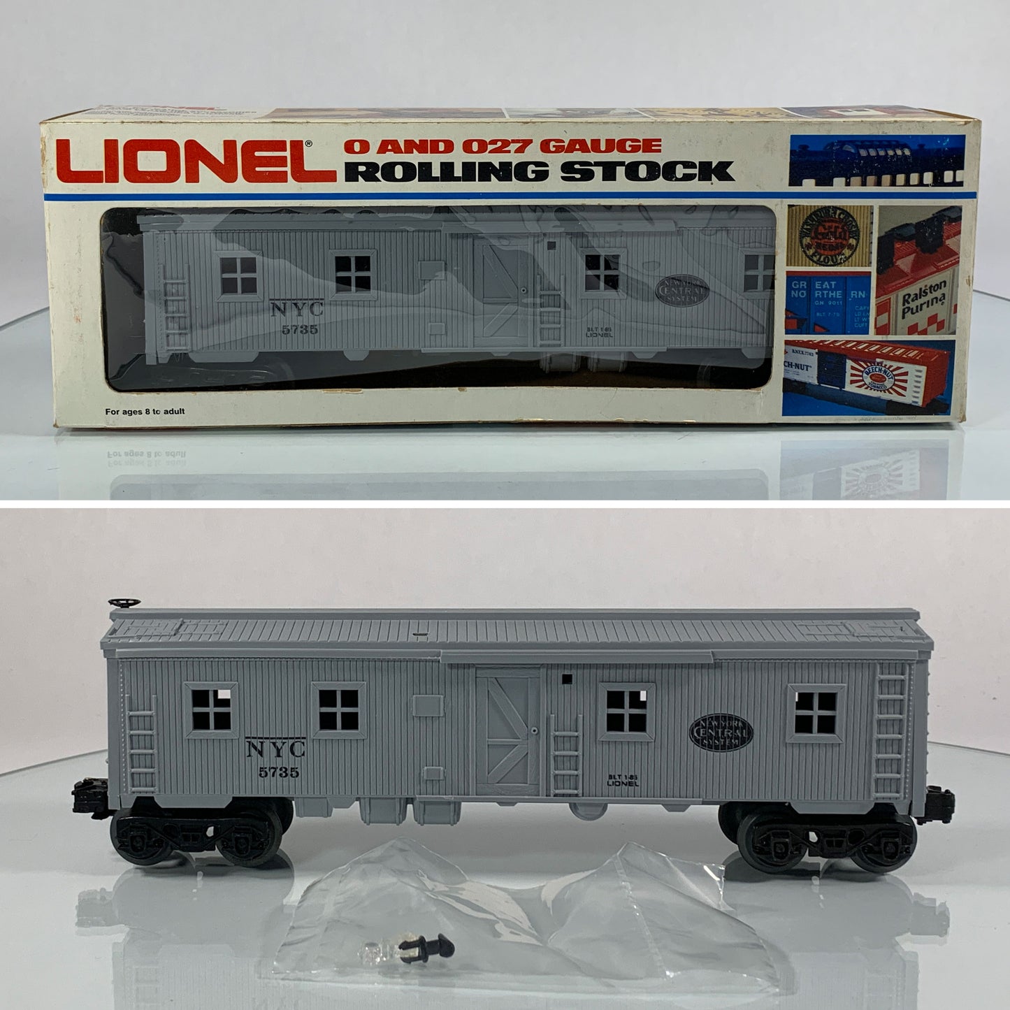 LIONEL • O GAUGE • 1985 New York Central Bunk Car 6-5735 • NEW OLD STOCK