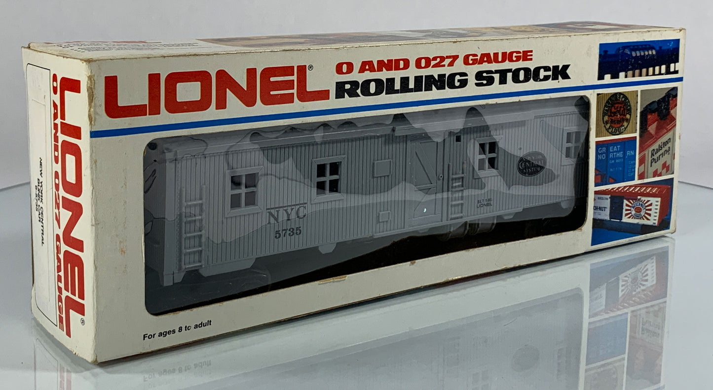 LIONEL • O GAUGE • 1985 New York Central Bunk Car 6-5735 • NEW OLD STOCK