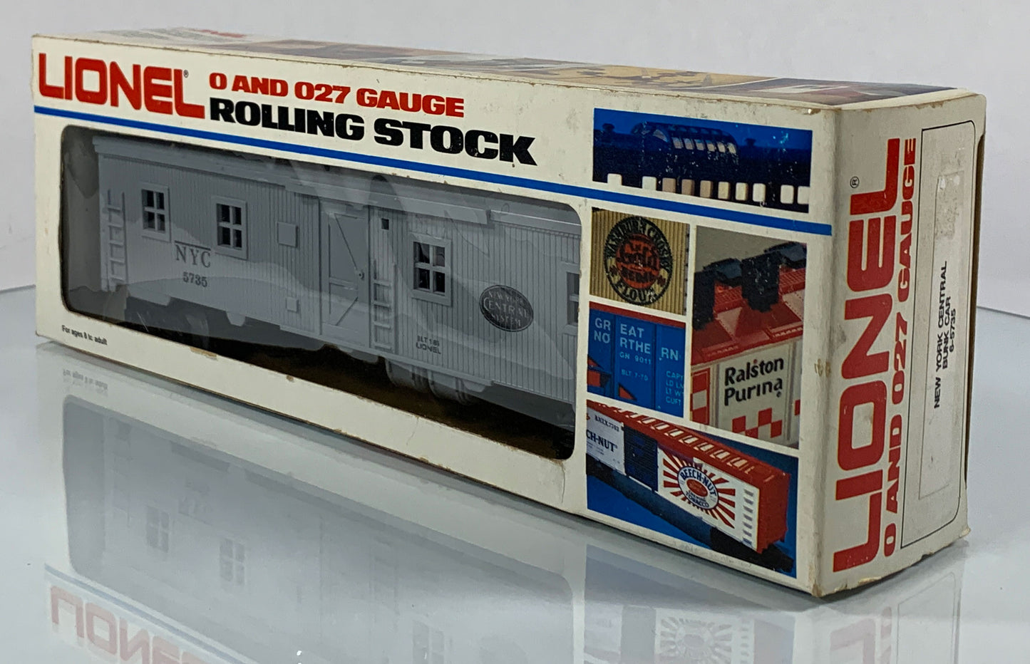 LIONEL • O GAUGE • 1985 New York Central Bunk Car 6-5735 • NEW OLD STOCK
