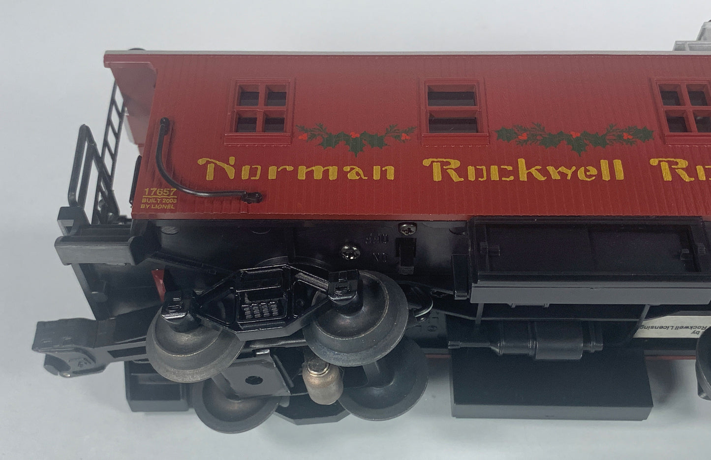 LIONEL • STD O GAUGE • 2003 Norman Rockwell Illuminated Caboose 6-17657 • NEW OLD STOCK