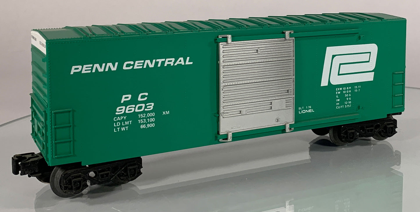 LIONEL • O GAUGE • 1976 Penn Central Hi-Cube Boxcar 6-9603 • EX COND • LNOS