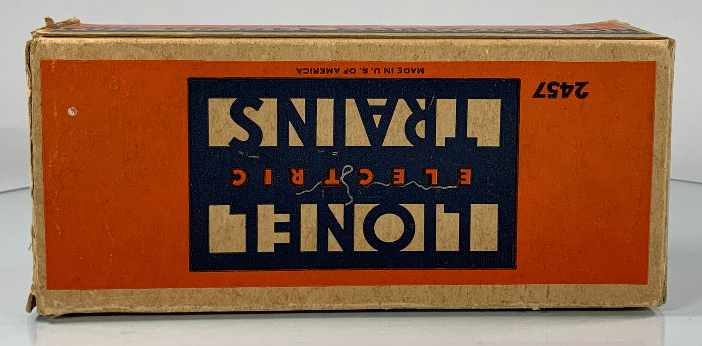 LIONEL • O GAUGE • 1945-1947 Postwar 2457 Illuminated Pennsylvania Caboose • Original Box • GOOD COND