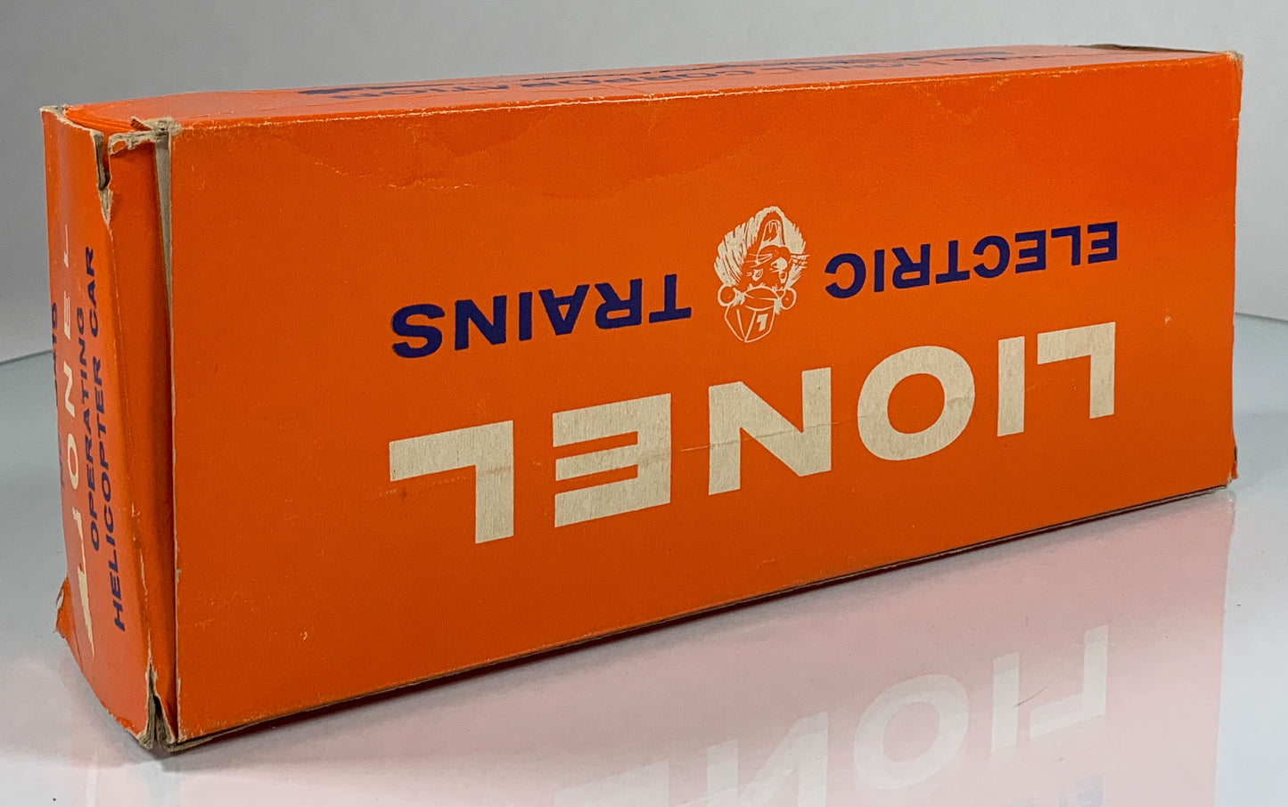 LIONEL • O GAUGE • 1959 Postwar 3419 Operating Helicopter Launching Flat Car • Original Box • EX COND
