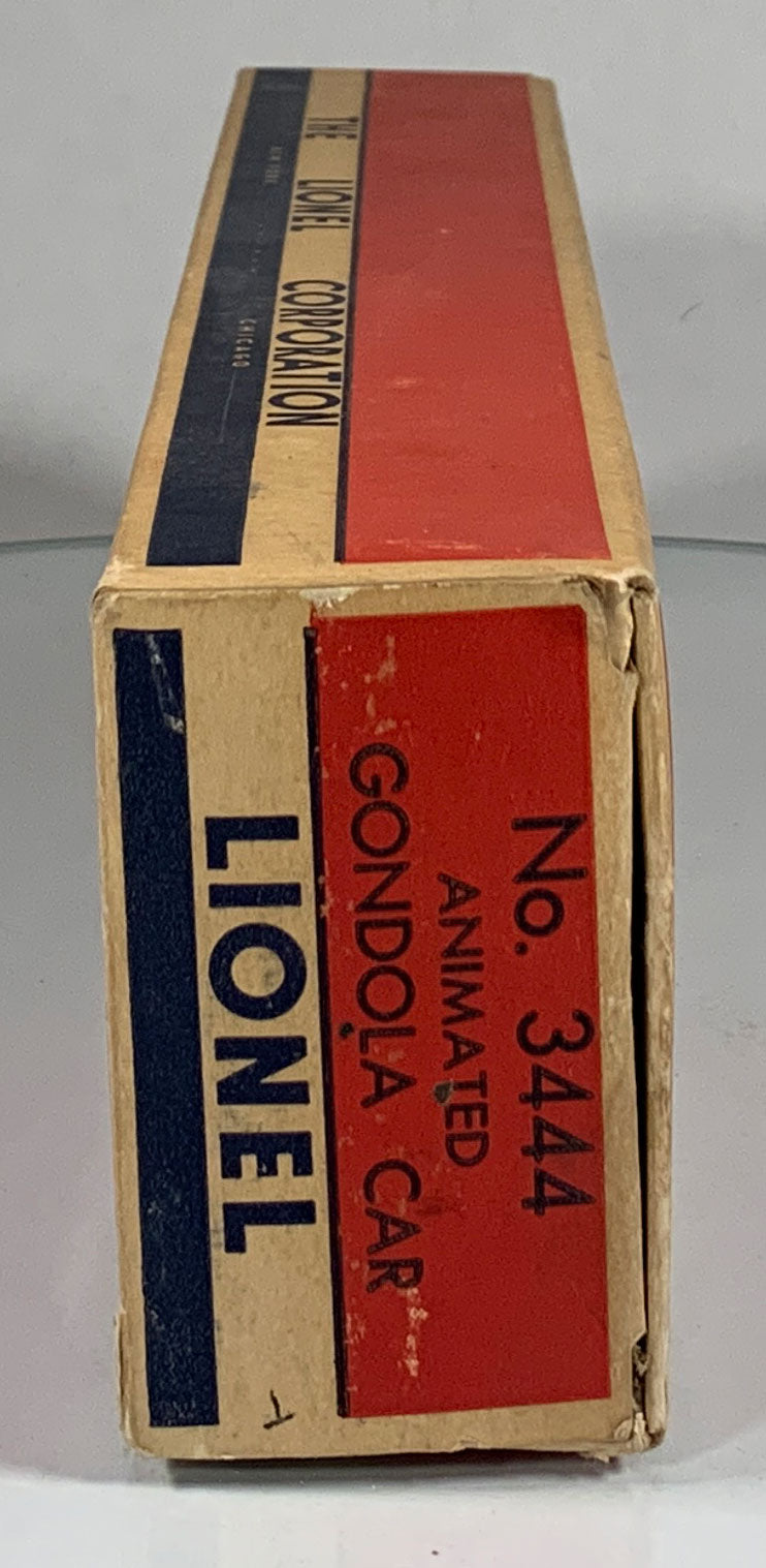 LIONEL • O GAUGE • 1957-59 Postwar 3444 Animated Gondola Car • Original Box • EX COND