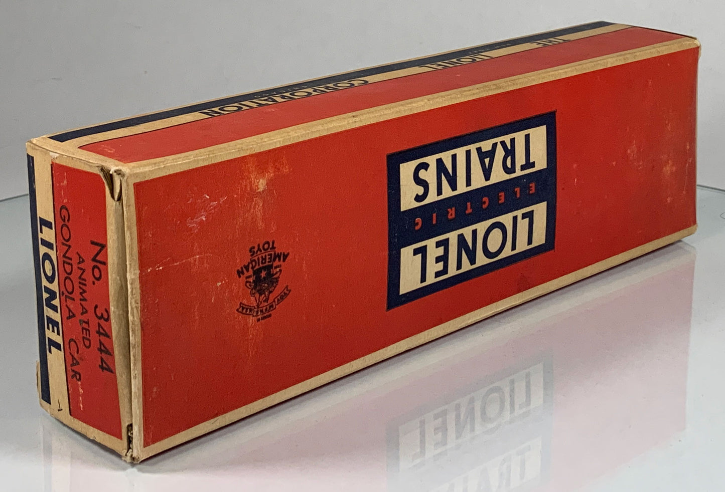 LIONEL • O GAUGE • 1957-59 Postwar 3444 Animated Gondola Car • Original Box • EX COND