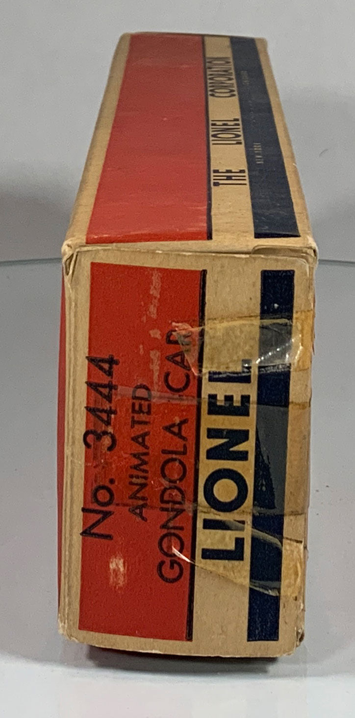 LIONEL • O GAUGE • 1957-59 Postwar 3444 Animated Gondola Car • Original Box • EX COND