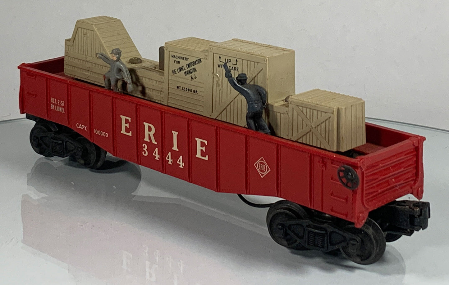 LIONEL • O GAUGE • 1957-59 Postwar 3444 Animated Gondola Car • Original Box • EX COND