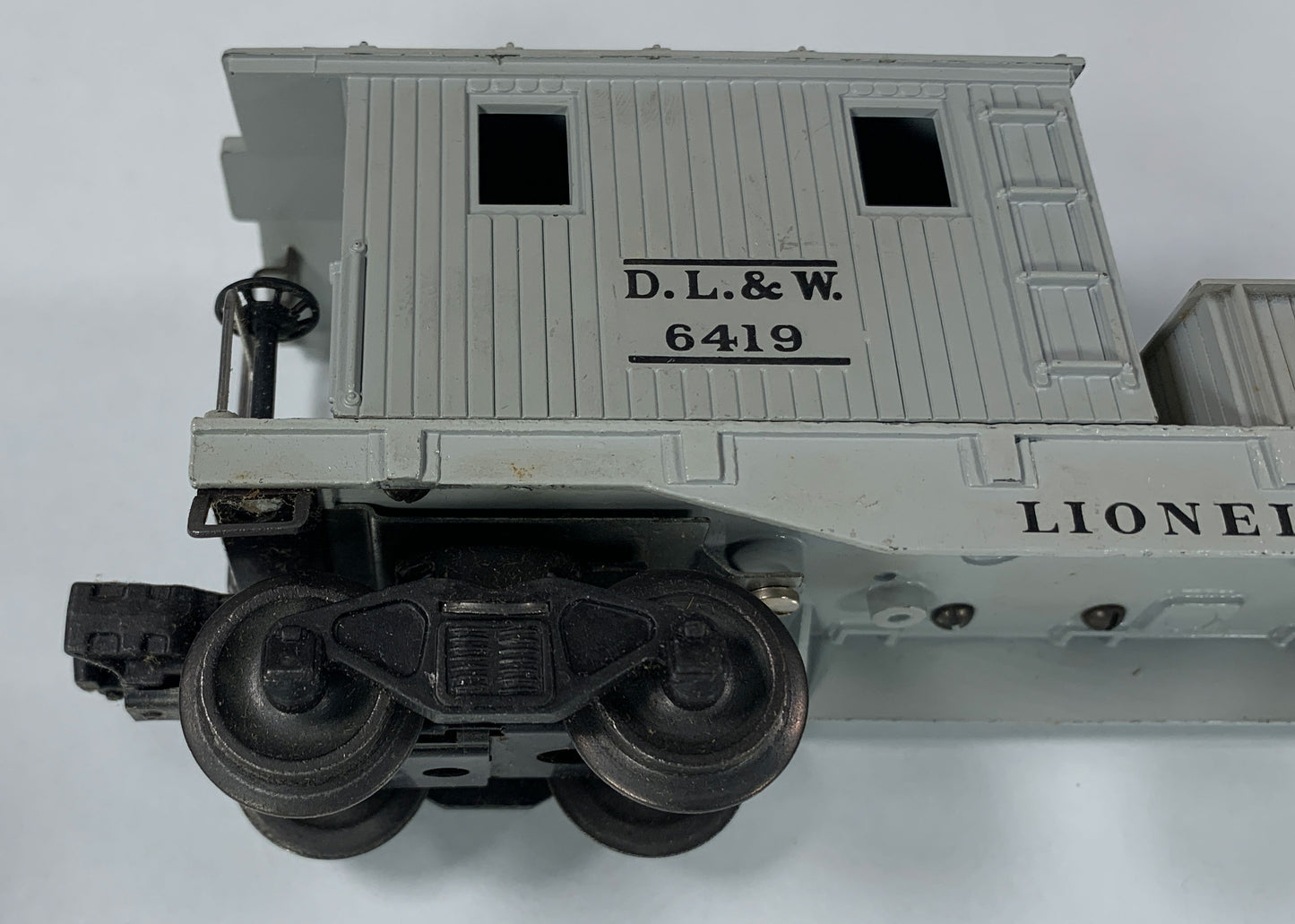LIONEL • O GAUGE • 1952-1955 Postwar 6419 D L & W Wrecking Car Caboose • Original Box • EXCELLENT COND