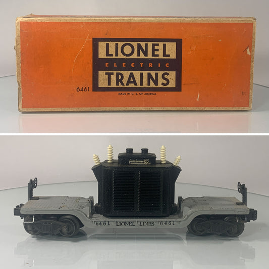 LIONEL • O GAUGE • 1949-1950 Postwar 6461 Transformer Car • Original Box • VERY GOOD COND