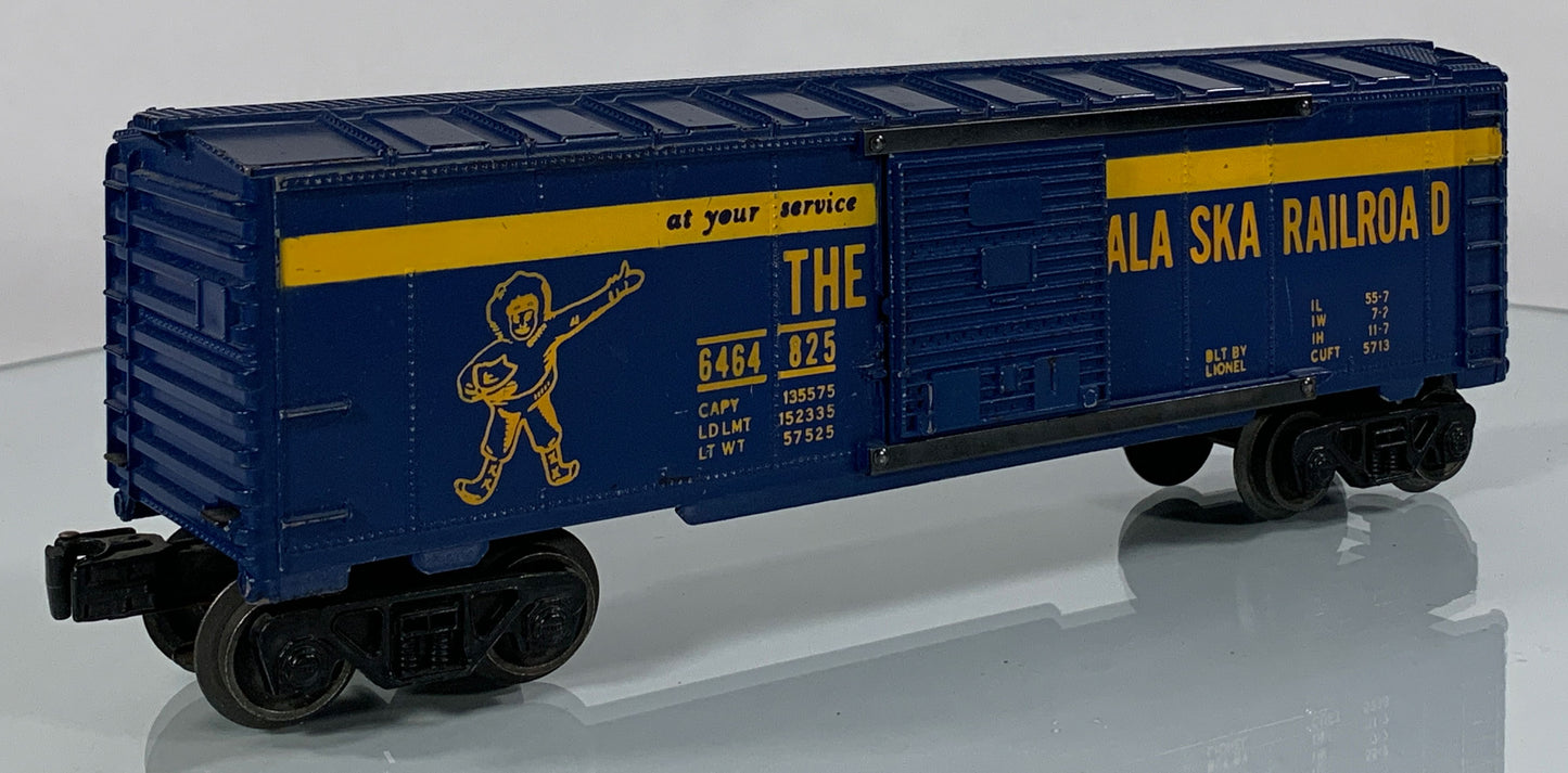 LIONEL • O GAUGE • 1959-1960 Postwar 6464-825 Alaska Railroad Boxcar • Loose • VG COND