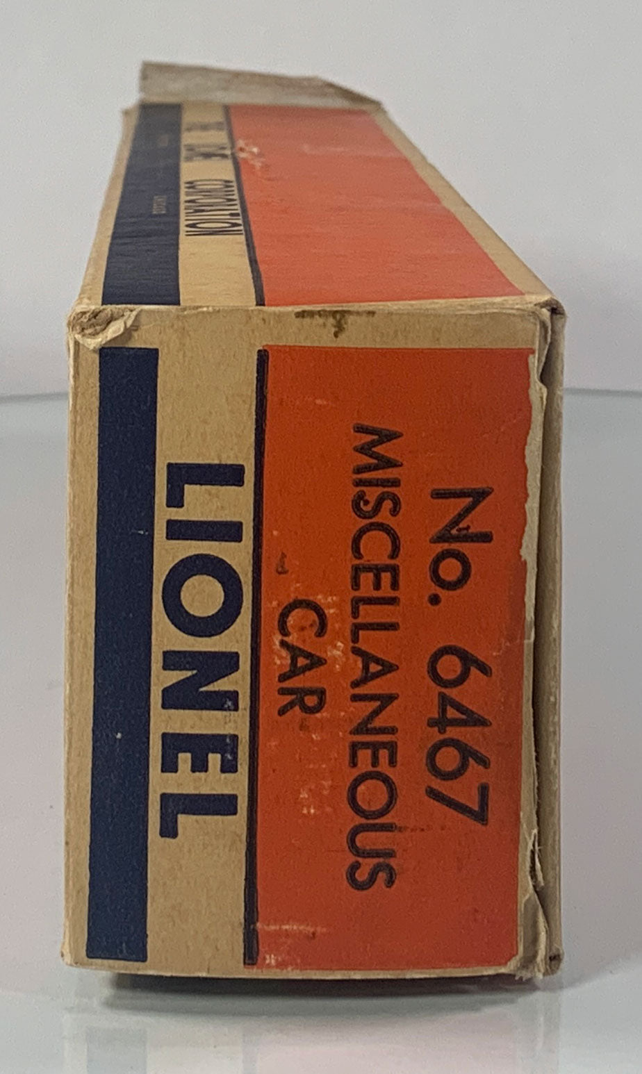 LIONEL • O GAUGE • 1956 Postwar 6467 (Miscellaneous) Bulkhead Car • Original Box • VERY GOOD COND