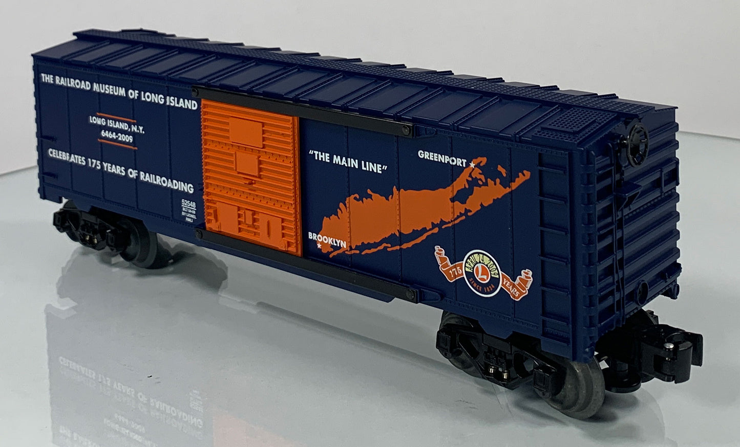 LIONEL • O GAUGE • 2009 Railroad Museum of Long Island Boxcar 6-52548 • NEW OLD STOCK