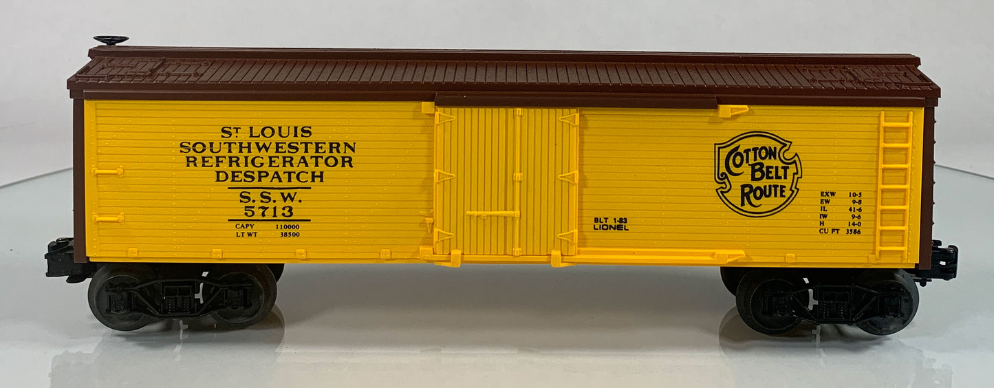 LIONEL • O GAUGE • 1983 St Louis Southwestern Woodside Reefer 6-5713 • NEW OLD STOCK