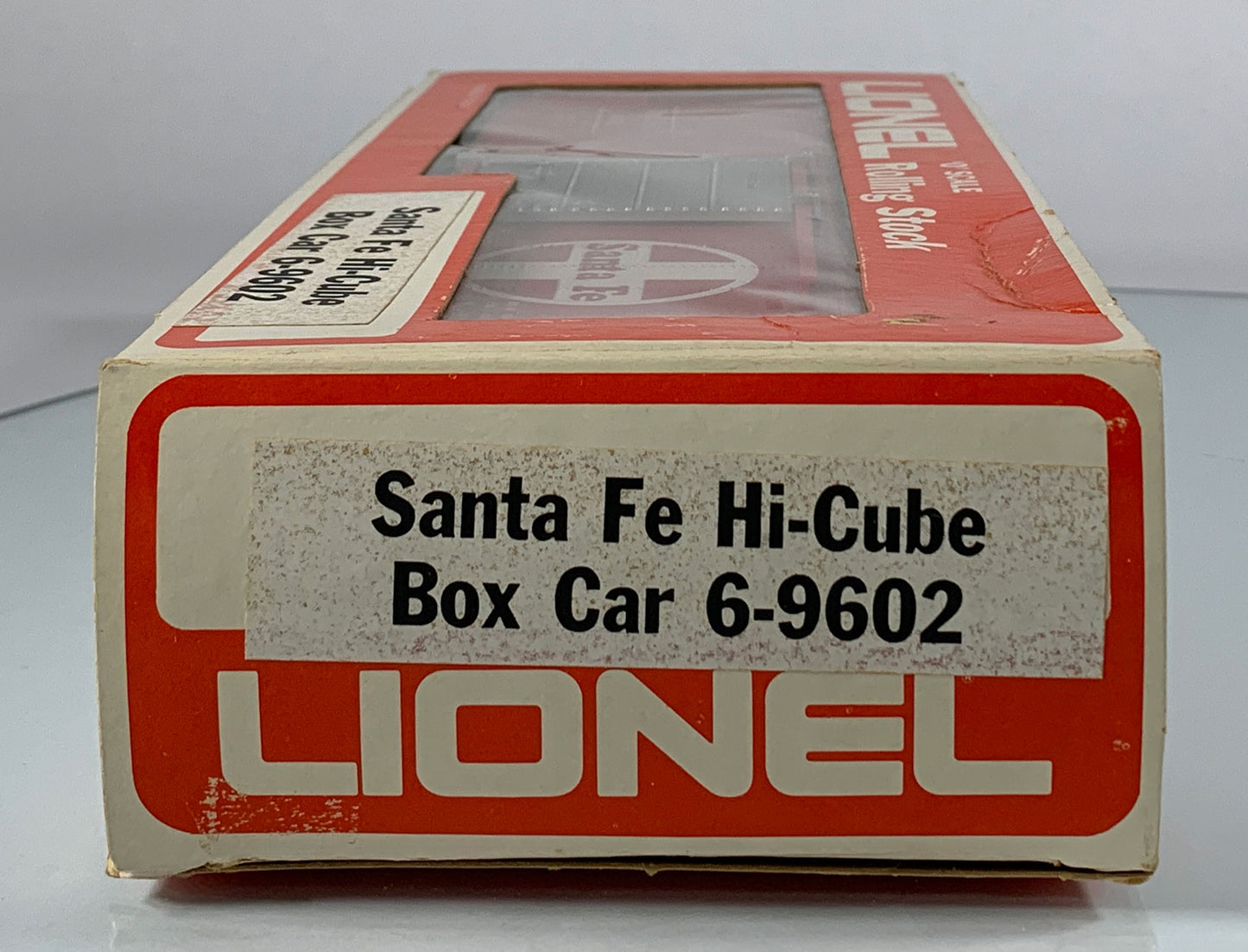 LIONEL • O GAUGE • 1976 Santa Fe Hi-Cube Boxcar 6-9602 • EX COND • LNOS