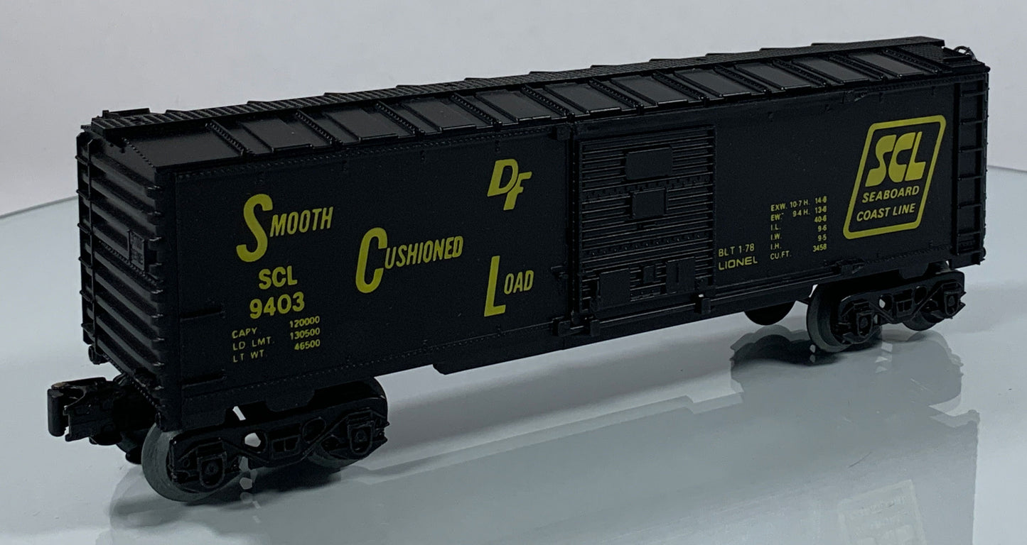 LIONEL • O GAUGE • 1978 Seaboard Coast Line Boxcar 6-9403 • EX COND