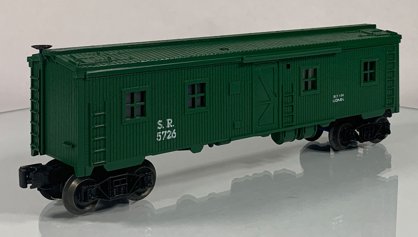 LIONEL • O GAUGE • 1984 Southern Illuminated Bunk Car 6-5726 • NEW OLD STOCK