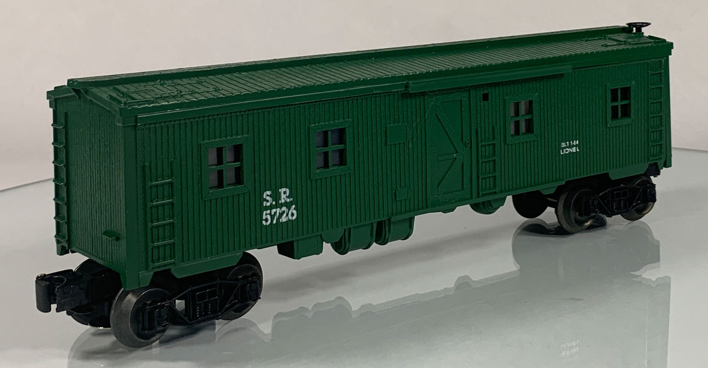 LIONEL • O GAUGE • 1984 Southern Illuminated Bunk Car 6-5726 • NEW OLD STOCK