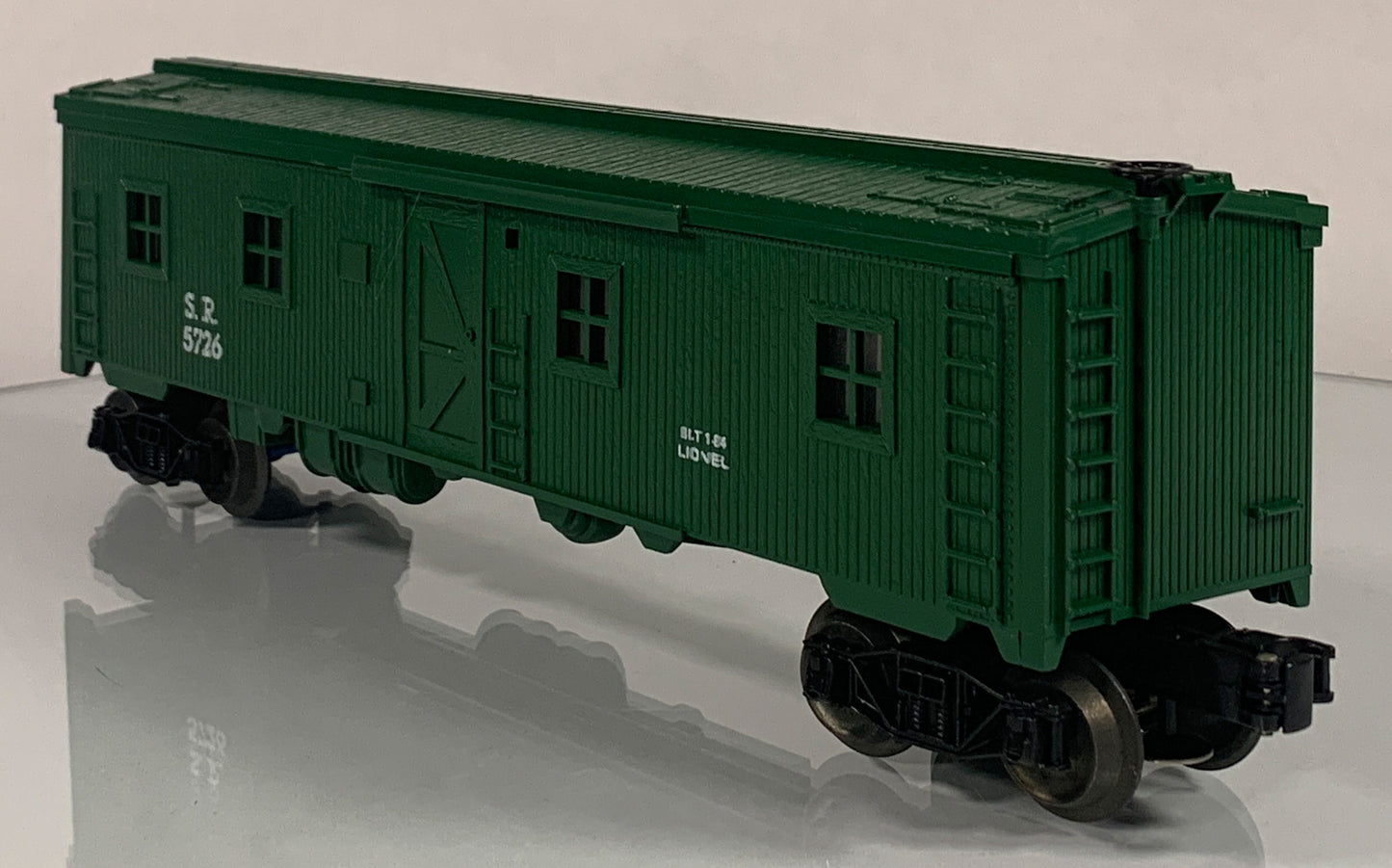 LIONEL • O GAUGE • 1984 Southern Illuminated Bunk Car 6-5726 • NEW OLD STOCK