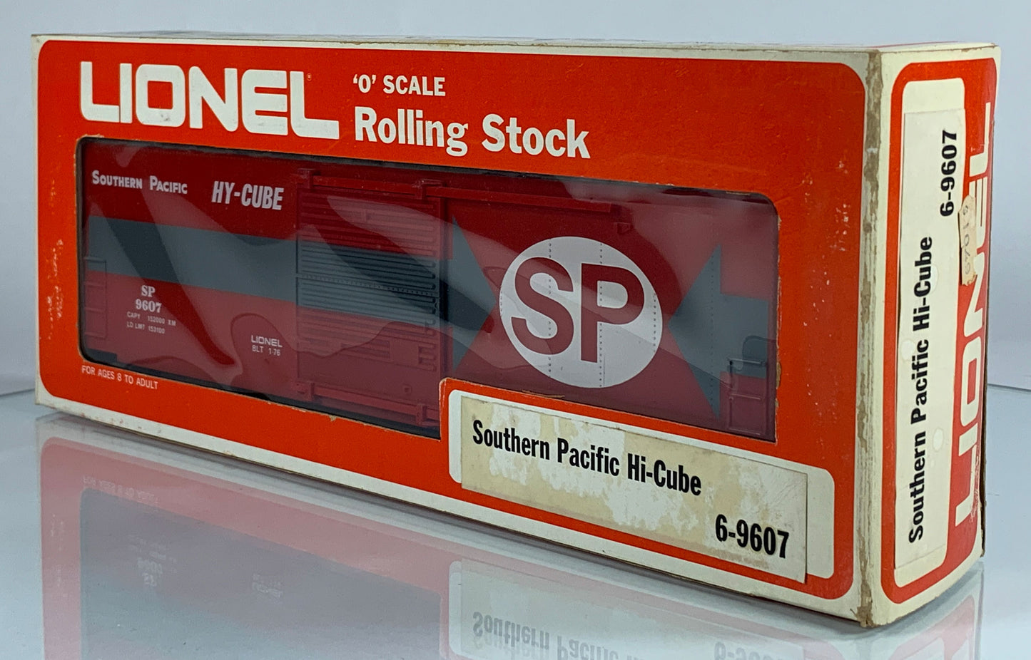 LIONEL • O GAUGE • 1976 Southern Pacific Hi-Cube Boxcar 6-9607 • EX COND • LNOS