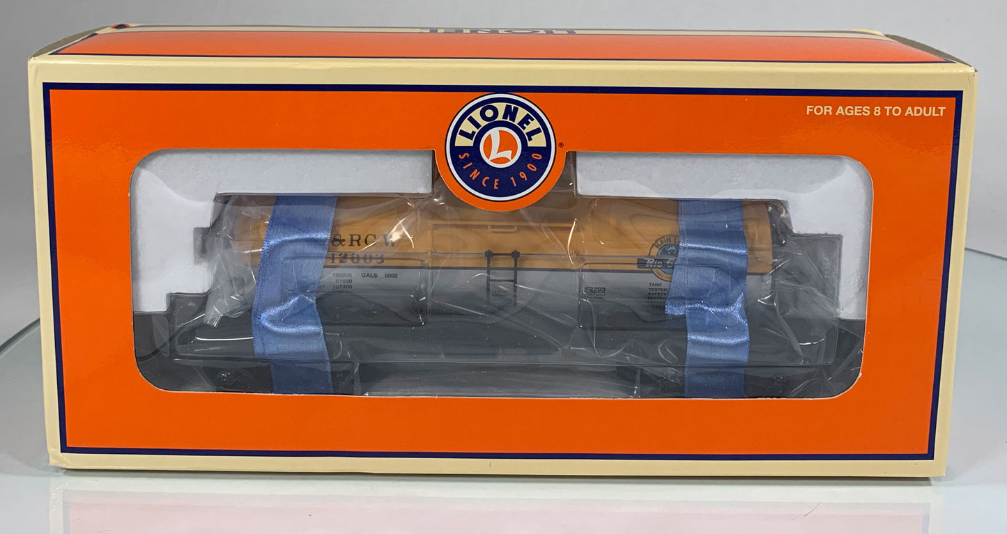 LIONEL • O GAUGE • 2003 TTOS Denver D&RGW Tank Car 6-52293 • NEW OLD STOCK