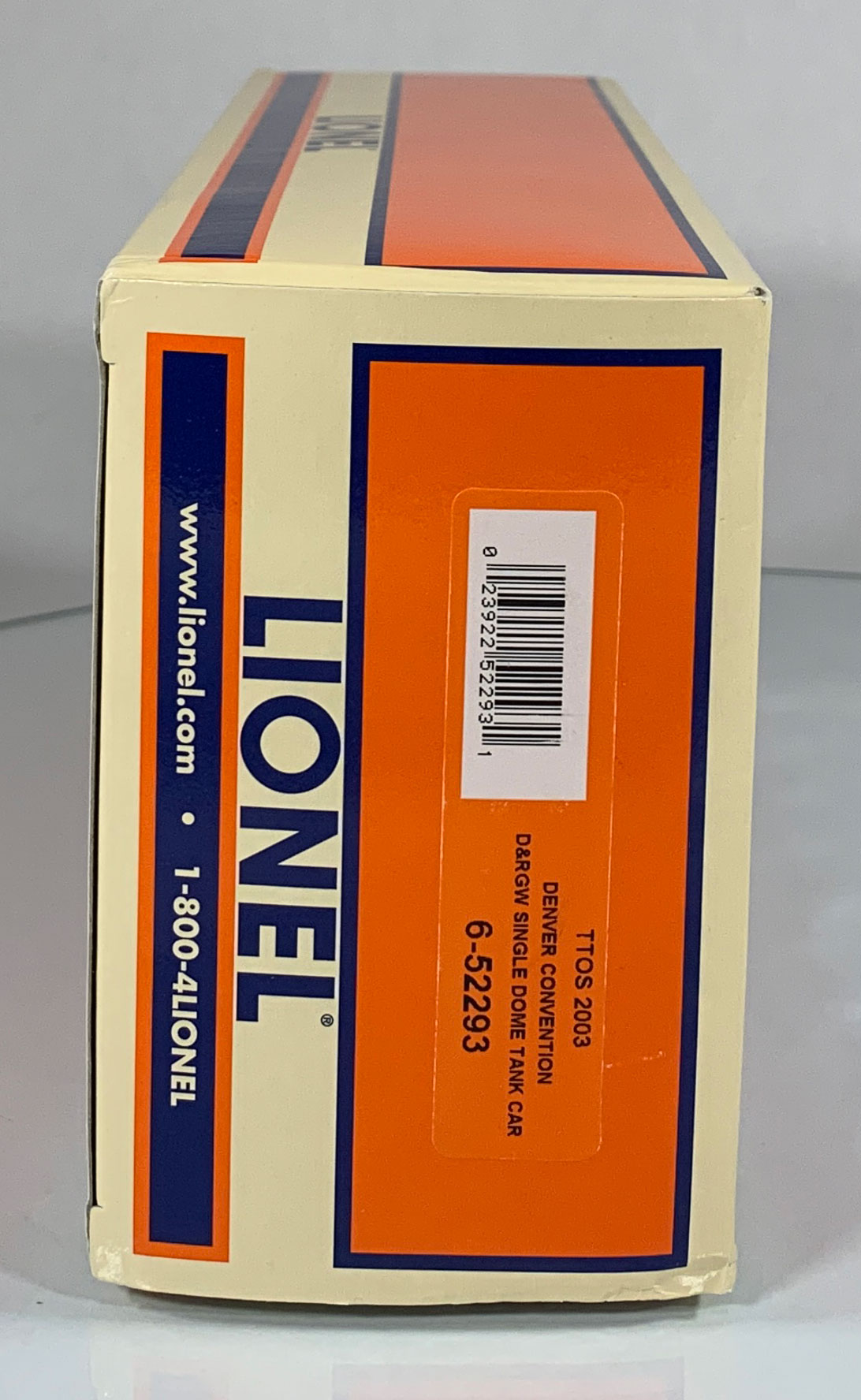 LIONEL • O GAUGE • 2003 TTOS Denver D&RGW Tank Car 6-52293 • NEW OLD STOCK
