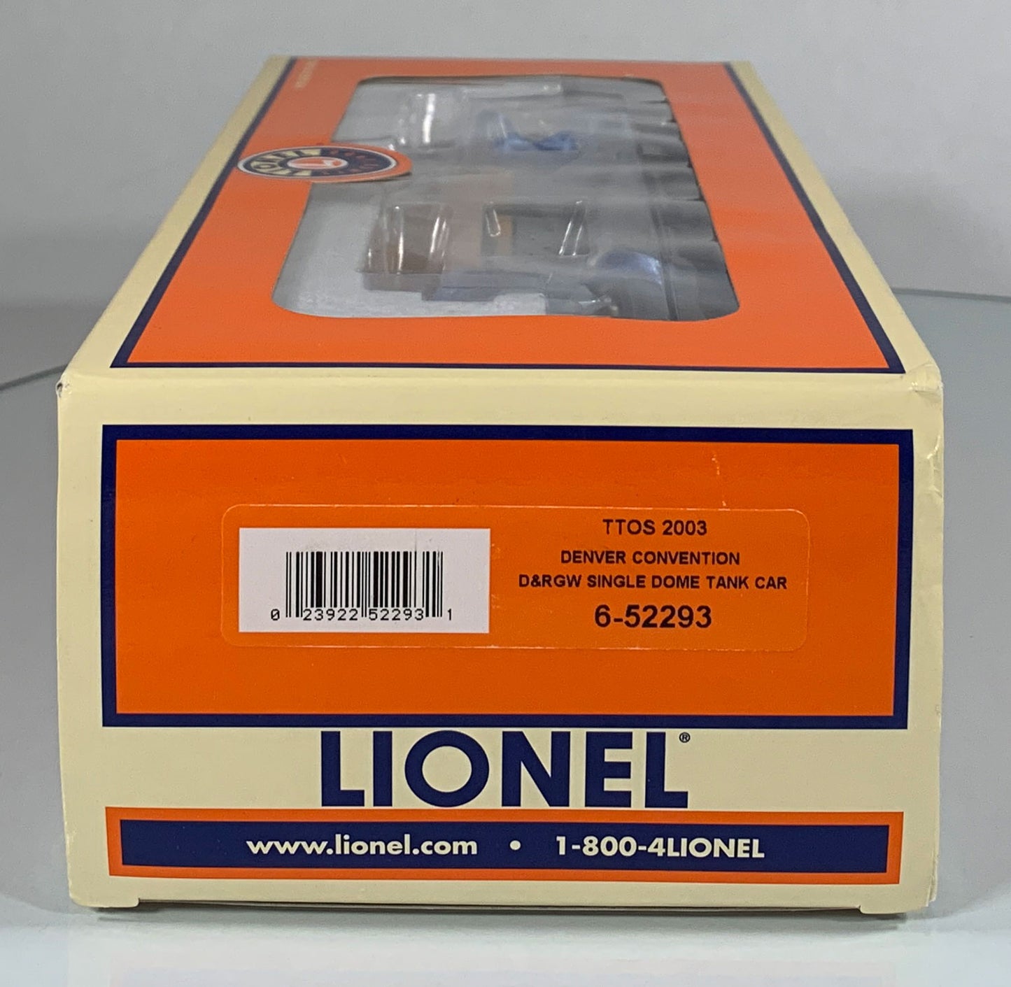 LIONEL • O GAUGE • 2003 TTOS Denver D&RGW Tank Car 6-52293 • NEW OLD STOCK