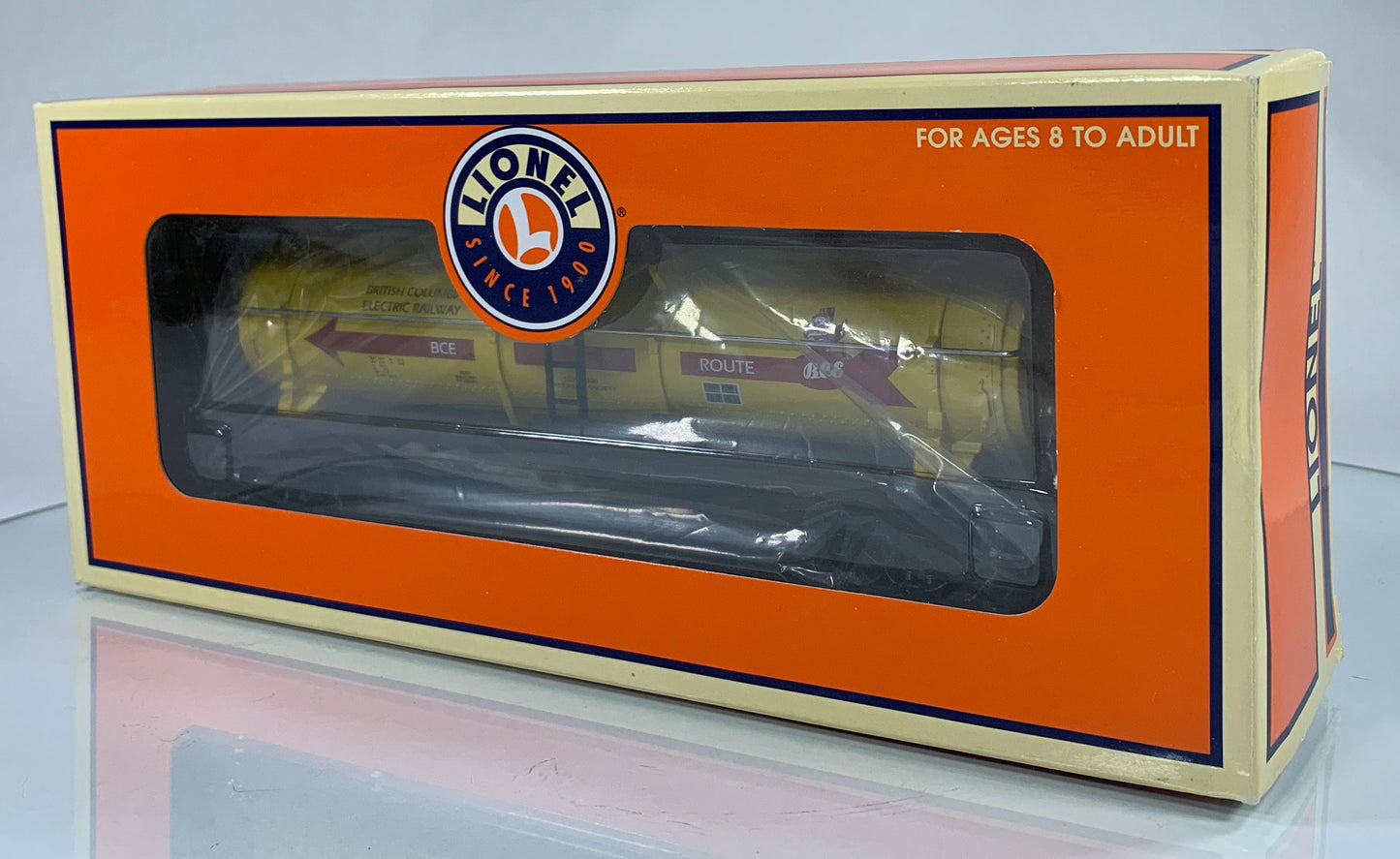 LIONEL • O GAUGE • 2001 TTOS British Colombia Electric Railway Single Dome Tank Car 6-52231 • NEW OLD STOCK