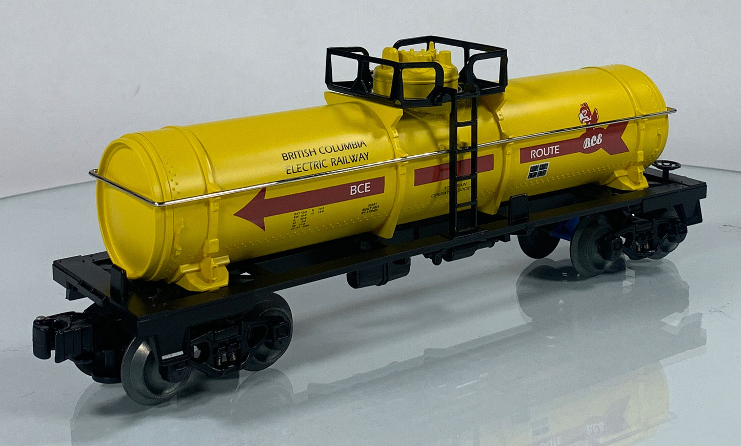 LIONEL • O GAUGE • 2001 TTOS British Colombia Electric Railway Single Dome Tank Car 6-52231 • NEW OLD STOCK