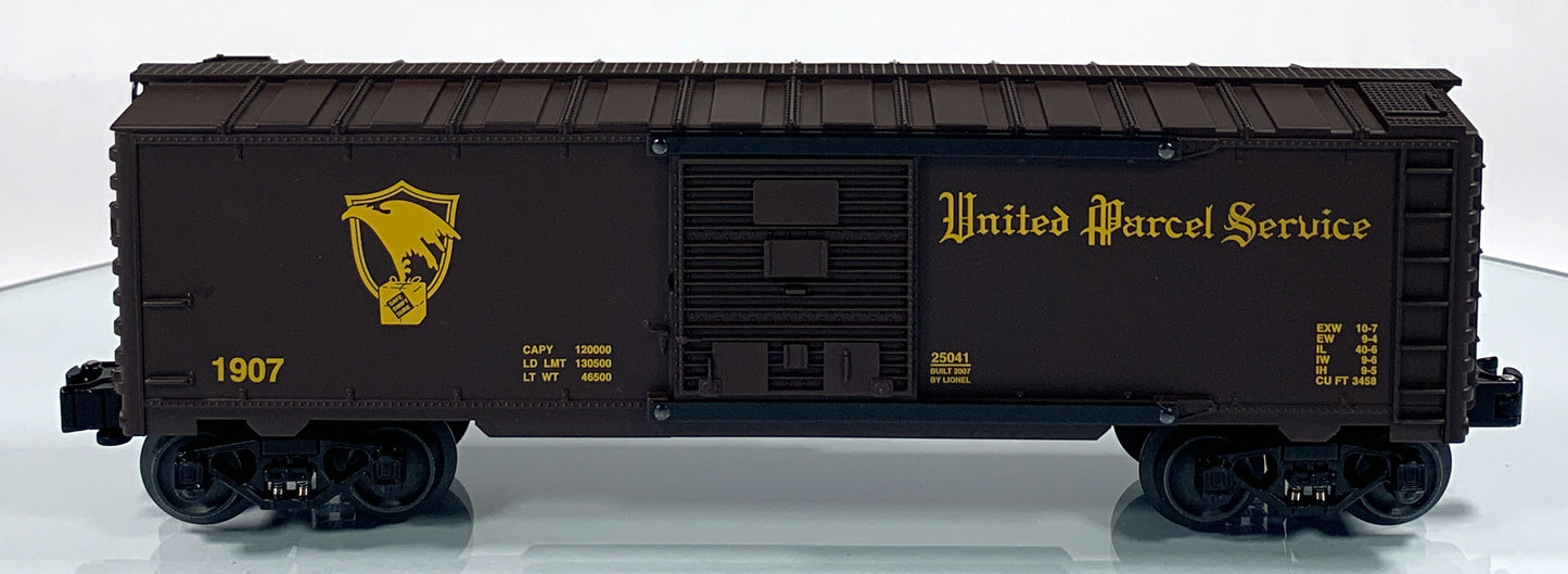 LIONEL • O GAUGE • 2006 UPS Centennial Boxcar #1 6-25041 • NEW OLD STOCK