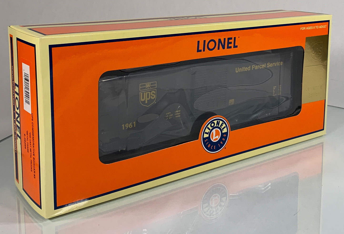 LIONEL • O GAUGE • 2008 UPS Centennial Boxcar #3 6-39296 • NEW OLD STOCK