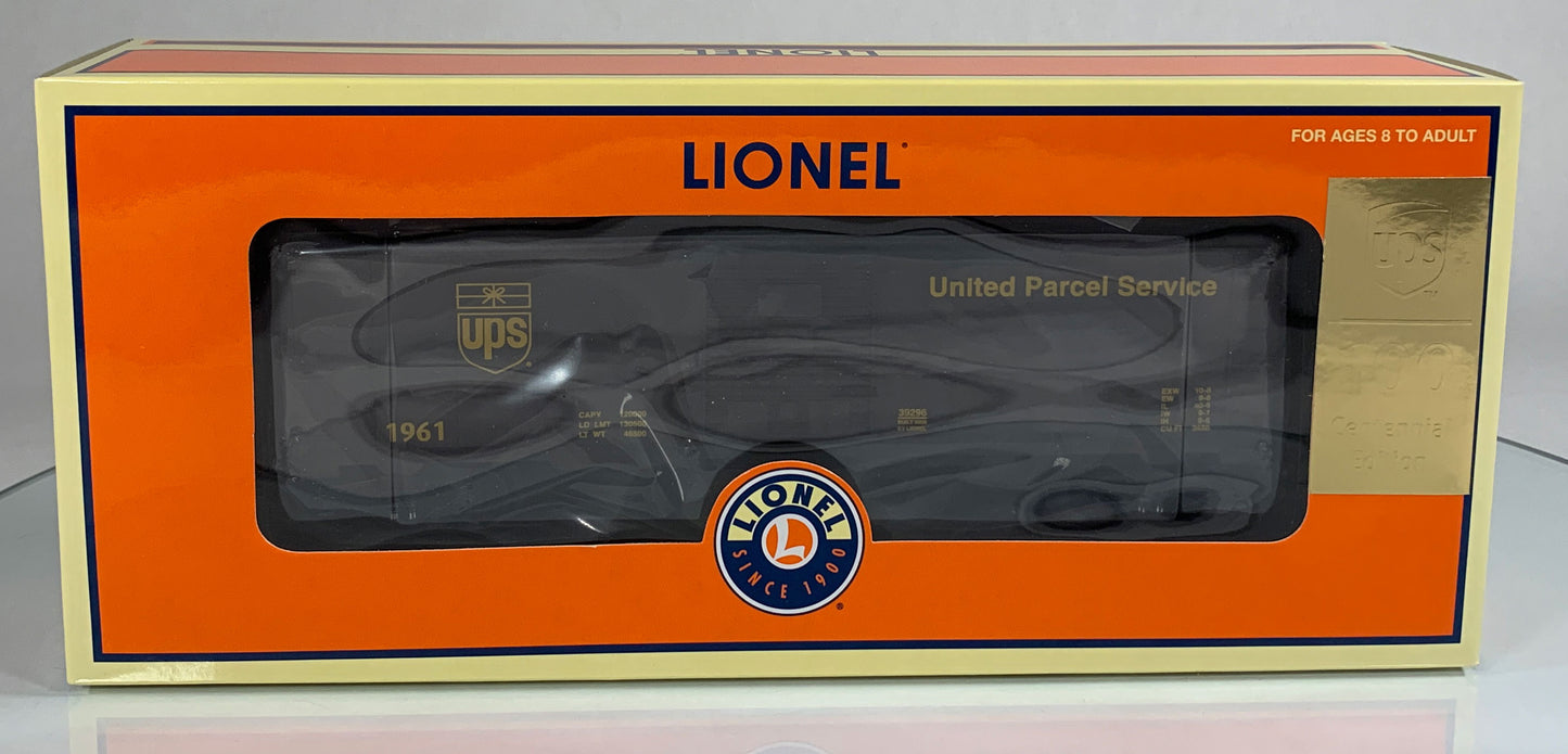 LIONEL • O GAUGE • 2008 UPS Centennial Boxcar #3 6-39296 • NEW OLD STOCK