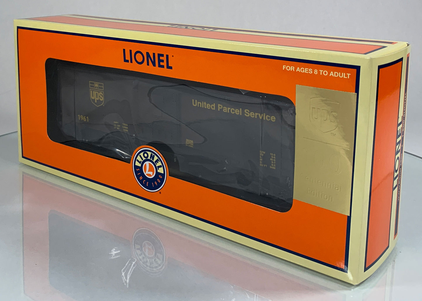 LIONEL • O GAUGE • 2008 UPS Centennial Boxcar #3 6-39296 • NEW OLD STOCK