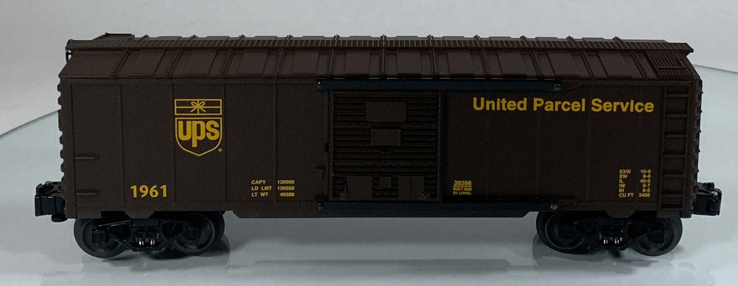 LIONEL • O GAUGE • 2008 UPS Centennial Boxcar #3 6-39296 • NEW OLD STOCK