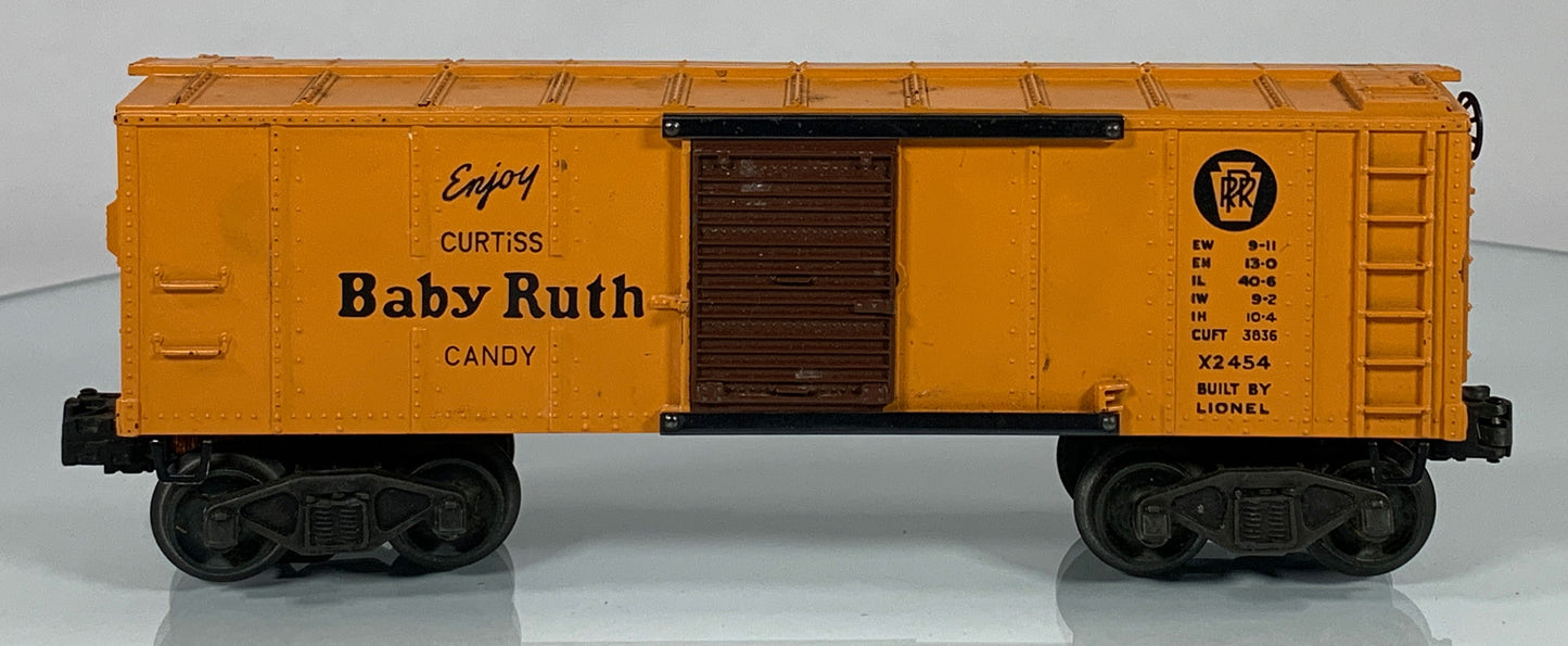 LIONEL • O GAUGE • 1946-1947 Postwar x2454 Baby Ruth Boxcar • VERY GOOD COND