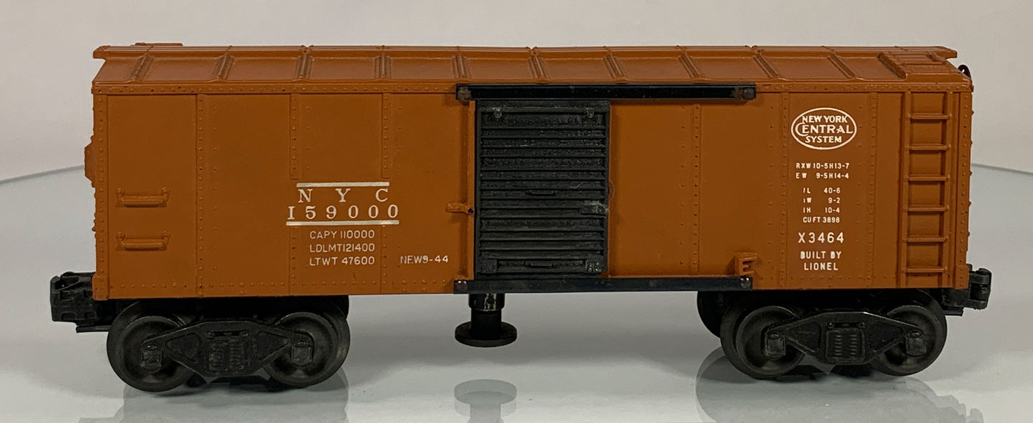 LIONEL • O GAUGE • 1949-1951 Postwar x3464 New York Central Operating Boxcar • VERY GOOD COND