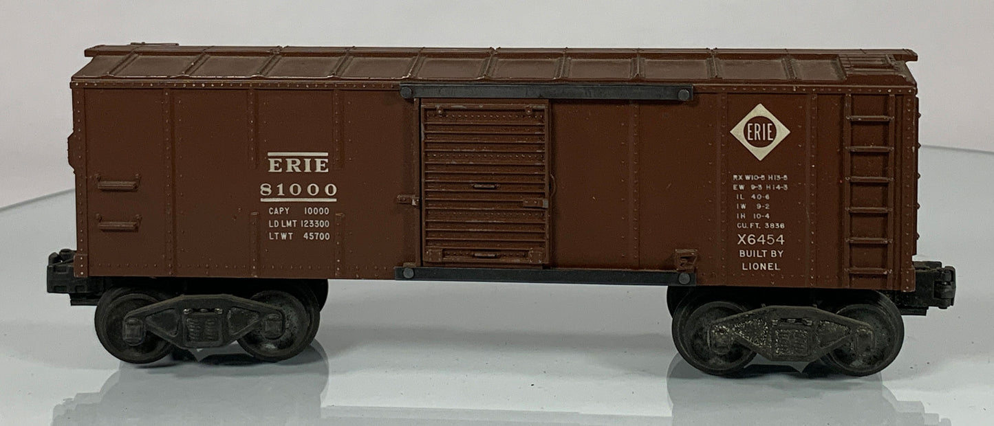 LIONEL • O GAUGE • 1949-1951 Postwar x6454 Erie Boxcar • VERY GOOD COND